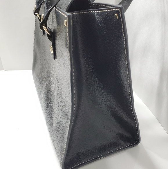 Kate Spade NY Black Leather Tote Handbag - Picture 7 of 8